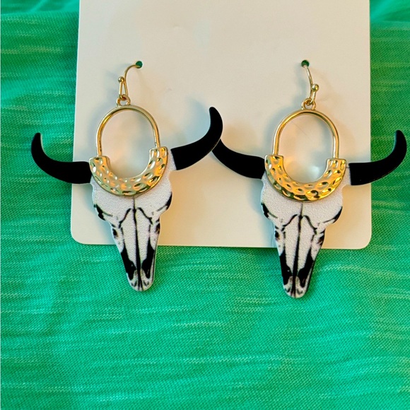 Accessories - Gold colored buffalo earrings